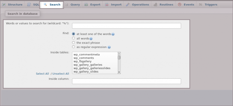 Vaizdas:MyAdmin Search1.png