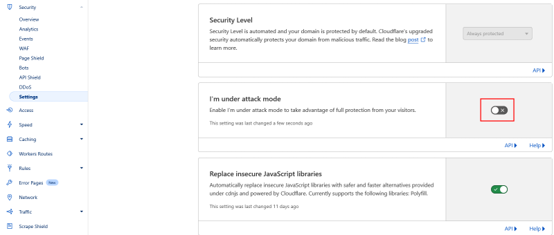 Vaizdas:Cloudflare attack mode.png