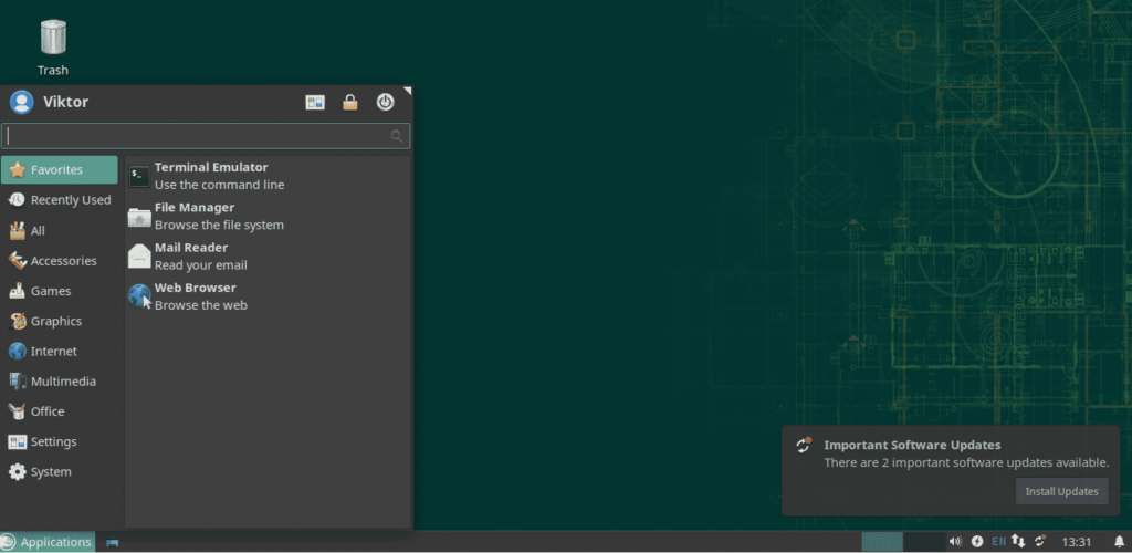 openSuse desktop